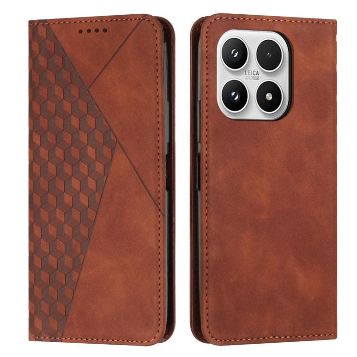 Funda de cuero magnética para teléfono con tacto de piel y empalme de diamantes, For Xiaomi 17T Pro 5G, For Xiaomi 17T 5G, For Xiaomi 17 Ultra, For Xiaomi 17 Pro Max, For Xiaomi 17 Pro, For Xiaomi 17, For Xiaomi Poco M7 4G 169mm, For Xiaomi 15T Pro    ...