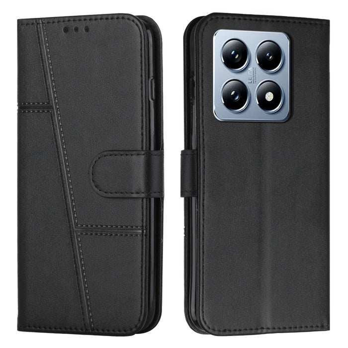 Funda para teléfono de piel con textura de becerro y hebilla cosida, For Xiaomi 17 Ultra, For Xiaomi 17 Pro Max, For Xiaomi 17 Pro, For Xiaomi 17, For Xiaomi Poco M7 4G 169mm, For Xiaomi 15T Pro, For Xiaomi 15T, For Xiaomi Poco F7                      ...
