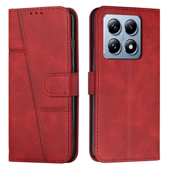 Funda para teléfono de piel con textura de becerro y hebilla cosida, For Xiaomi 17 Ultra, For Xiaomi 17 Pro Max, For Xiaomi 17 Pro, For Xiaomi 17, For Xiaomi Poco M7 4G 169mm, For Xiaomi 15T Pro, For Xiaomi 15T, For Xiaomi Poco F7                      ...