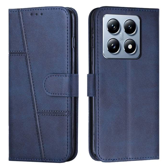 Funda para teléfono de piel con textura de becerro y hebilla cosida, For Xiaomi 17 Ultra, For Xiaomi 17 Pro Max, For Xiaomi 17 Pro, For Xiaomi 17, For Xiaomi Poco M7 4G 169mm, For Xiaomi 15T Pro, For Xiaomi 15T, For Xiaomi Poco F7                      ...