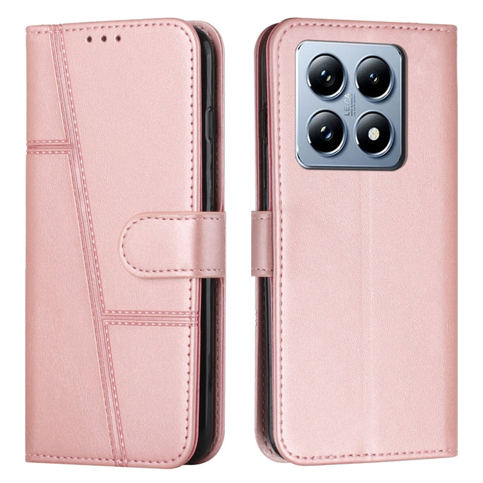 Funda para teléfono de piel con textura de becerro y hebilla cosida, For Xiaomi 17 Ultra, For Xiaomi 17 Pro Max, For Xiaomi 17 Pro, For Xiaomi 17, For Xiaomi Poco M7 4G 169mm, For Xiaomi 15T Pro, For Xiaomi 15T, For Xiaomi Poco F7                      ...