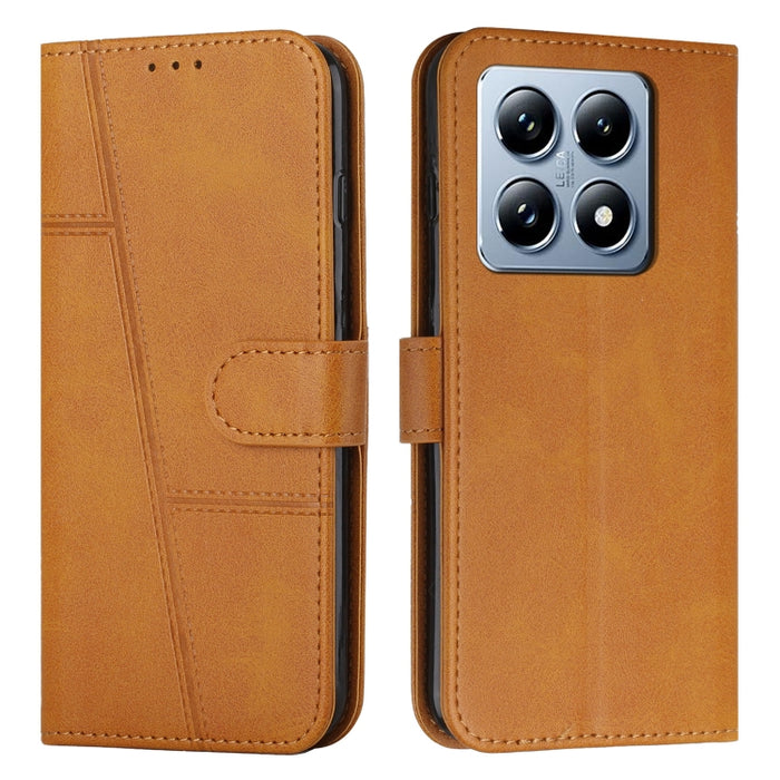 Funda para teléfono de piel con textura de becerro y hebilla cosida, For Xiaomi 17 Ultra, For Xiaomi 17 Pro Max, For Xiaomi 17 Pro, For Xiaomi 17, For Xiaomi Poco M7 4G 169mm, For Xiaomi 15T Pro, For Xiaomi 15T, For Xiaomi Poco F7                      ...