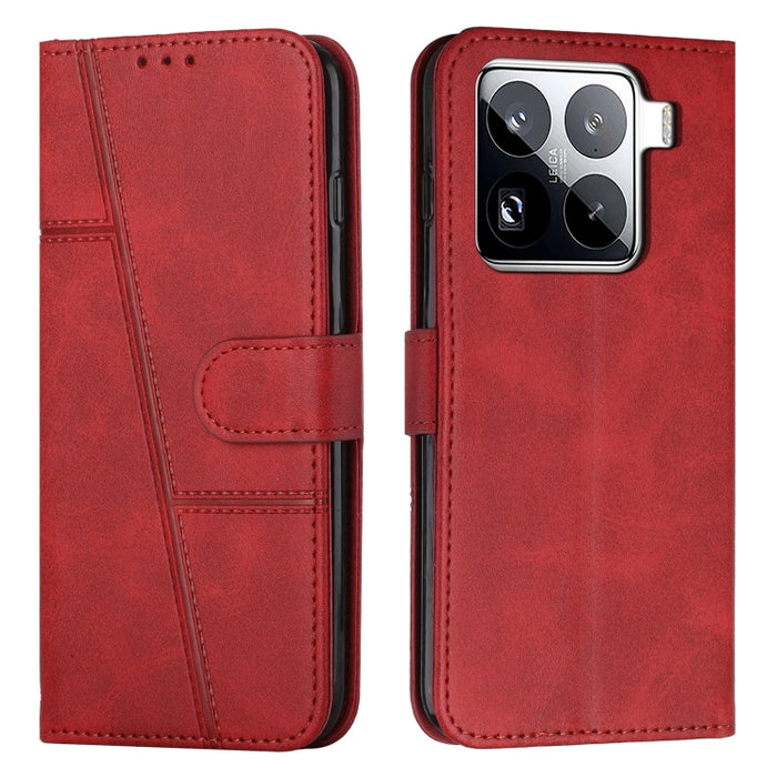 Funda para teléfono de piel con textura de becerro y hebilla cosida, For Xiaomi 17 Ultra, For Xiaomi 17 Pro Max, For Xiaomi 17 Pro, For Xiaomi 17, For Xiaomi Poco M7 4G 169mm, For Xiaomi 15T Pro, For Xiaomi 15T, For Xiaomi Poco F7                      ...