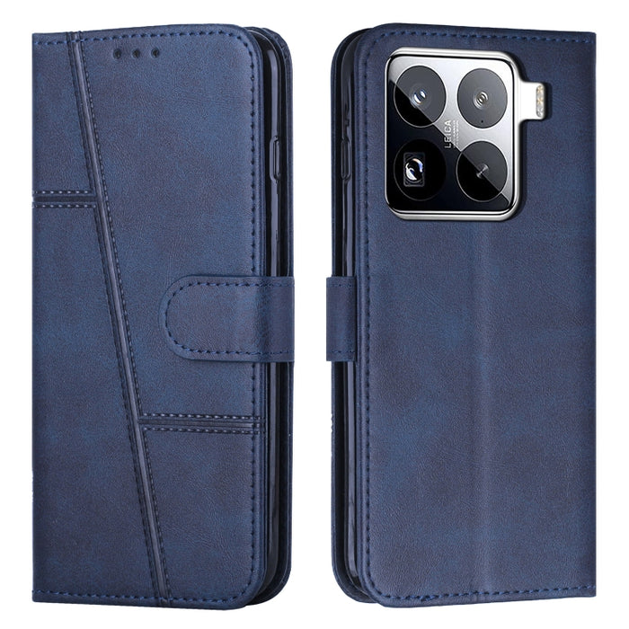 Funda para teléfono de piel con textura de becerro y hebilla cosida, For Xiaomi 17 Ultra, For Xiaomi 17 Pro Max, For Xiaomi 17 Pro, For Xiaomi 17, For Xiaomi Poco M7 4G 169mm, For Xiaomi 15T Pro, For Xiaomi 15T, For Xiaomi Poco F7                      ...