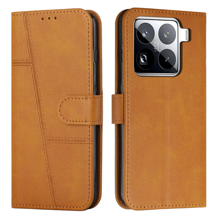 Funda para teléfono de piel con textura de becerro y hebilla cosida, For Xiaomi 17 Ultra, For Xiaomi 17 Pro Max, For Xiaomi 17 Pro, For Xiaomi 17, For Xiaomi Poco M7 4G 169mm, For Xiaomi 15T Pro, For Xiaomi 15T, For Xiaomi Poco F7                      ...