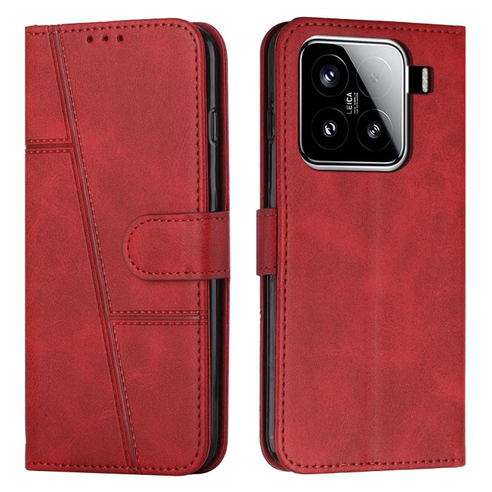 Funda para teléfono de piel con textura de becerro y hebilla cosida, For Xiaomi 17 Ultra, For Xiaomi 17 Pro Max, For Xiaomi 17 Pro, For Xiaomi 17, For Xiaomi Poco M7 4G 169mm, For Xiaomi 15T Pro, For Xiaomi 15T, For Xiaomi Poco F7                      ...