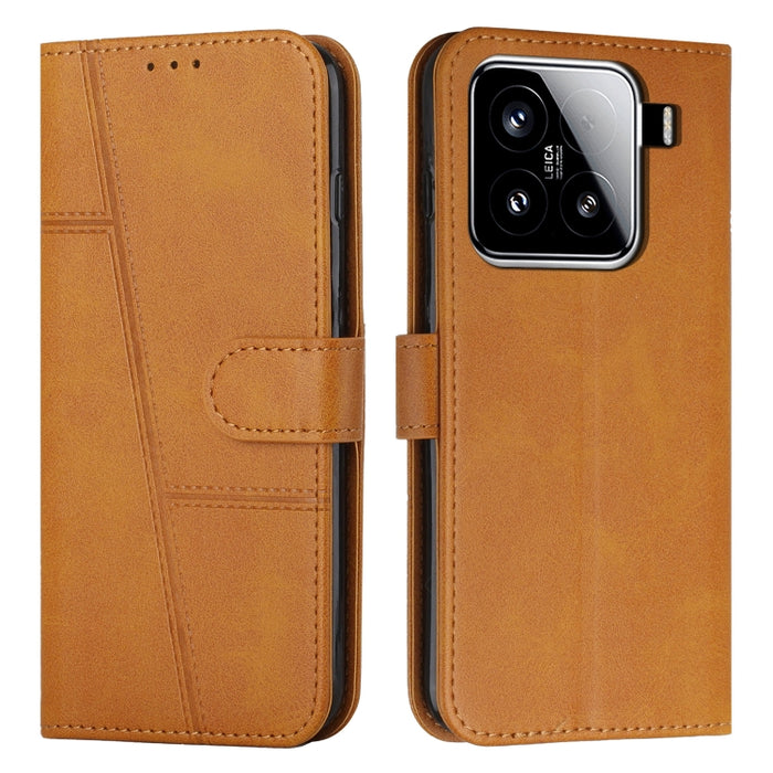Funda para teléfono de piel con textura de becerro y hebilla cosida, For Xiaomi 17 Ultra, For Xiaomi 17 Pro Max, For Xiaomi 17 Pro, For Xiaomi 17, For Xiaomi Poco M7 4G 169mm, For Xiaomi 15T Pro, For Xiaomi 15T, For Xiaomi Poco F7                      ...