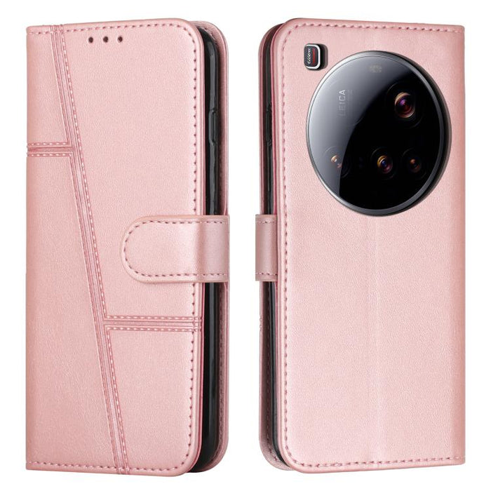 Funda para teléfono de piel con textura de becerro y hebilla cosida, For Xiaomi 17 Ultra, For Xiaomi 17 Pro Max, For Xiaomi 17 Pro, For Xiaomi 17, For Xiaomi Poco M7 4G 169mm, For Xiaomi 15T Pro, For Xiaomi 15T, For Xiaomi Poco F7                      ...