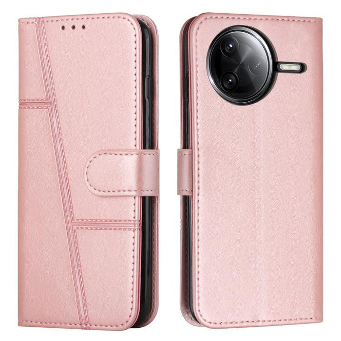 Funda para teléfono de piel con textura de becerro y hebilla cosida, For Xiaomi 17 Ultra, For Xiaomi 17 Pro Max, For Xiaomi 17 Pro, For Xiaomi 17, For Xiaomi Poco M7 4G 169mm, For Xiaomi 15T Pro, For Xiaomi 15T, For Xiaomi Poco F7                      ...