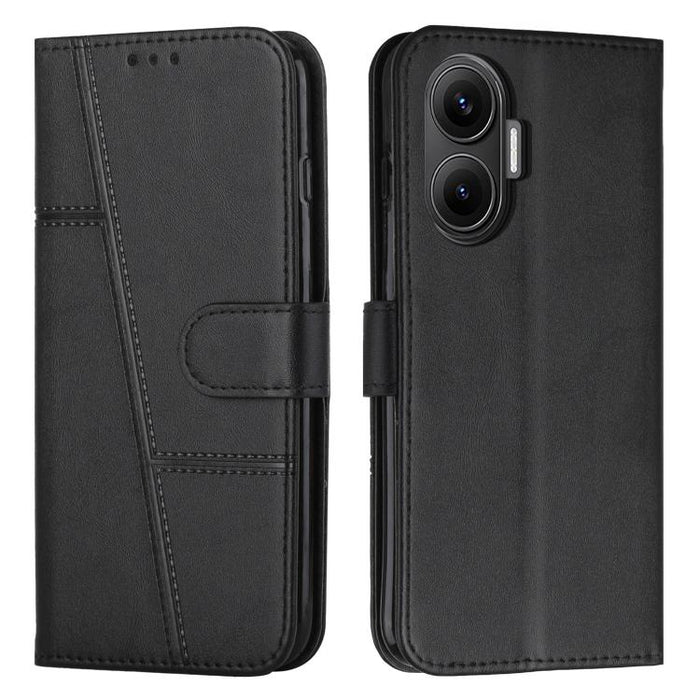 Funda para teléfono de piel con textura de becerro y hebilla cosida, For Xiaomi 17 Ultra, For Xiaomi 17 Pro Max, For Xiaomi 17 Pro, For Xiaomi 17, For Xiaomi Poco M7 4G 169mm, For Xiaomi 15T Pro, For Xiaomi 15T, For Xiaomi Poco F7                      ...