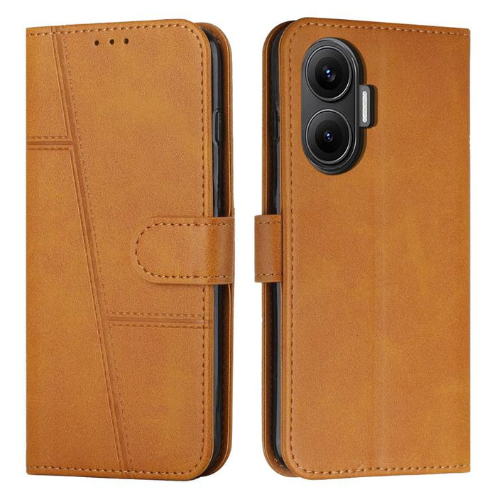 Funda para teléfono de piel con textura de becerro y hebilla cosida, For Xiaomi 17 Ultra, For Xiaomi 17 Pro Max, For Xiaomi 17 Pro, For Xiaomi 17, For Xiaomi Poco M7 4G 169mm, For Xiaomi 15T Pro, For Xiaomi 15T, For Xiaomi Poco F7                      ...