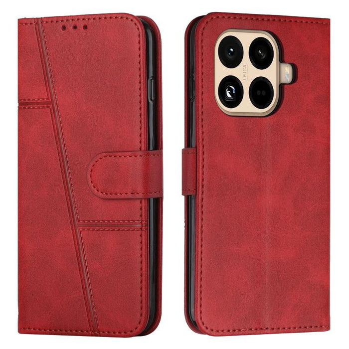 Funda para teléfono de piel con textura de becerro y hebilla cosida, For Xiaomi 17 Ultra, For Xiaomi 17 Pro Max, For Xiaomi 17 Pro, For Xiaomi 17, For Xiaomi Poco M7 4G 169mm, For Xiaomi 15T Pro, For Xiaomi 15T, For Xiaomi Poco F7                      ...