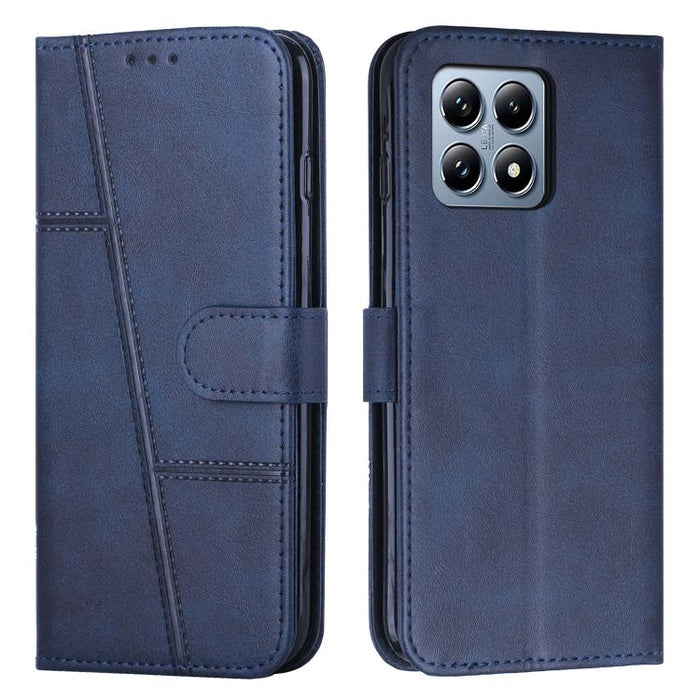 Funda para teléfono de piel con textura de becerro y hebilla cosida, For Xiaomi 17 Ultra, For Xiaomi 17 Pro Max, For Xiaomi 17 Pro, For Xiaomi 17, For Xiaomi Poco M7 4G 169mm, For Xiaomi 15T Pro, For Xiaomi 15T, For Xiaomi Poco F7                      ...