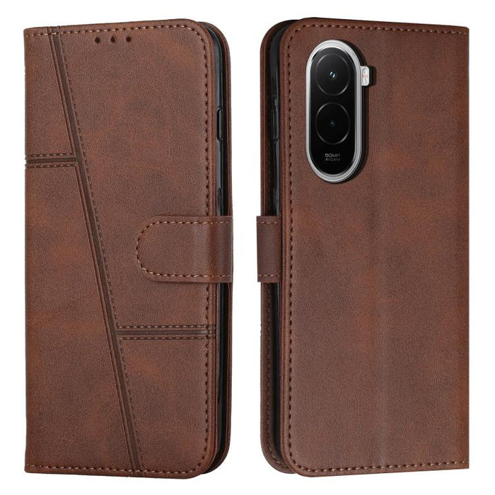 Funda para teléfono de piel con textura de becerro y hebilla cosida, For Xiaomi 17 Ultra, For Xiaomi 17 Pro Max, For Xiaomi 17 Pro, For Xiaomi 17, For Xiaomi Poco M7 4G 169mm, For Xiaomi 15T Pro, For Xiaomi 15T, For Xiaomi Poco F7                      ...