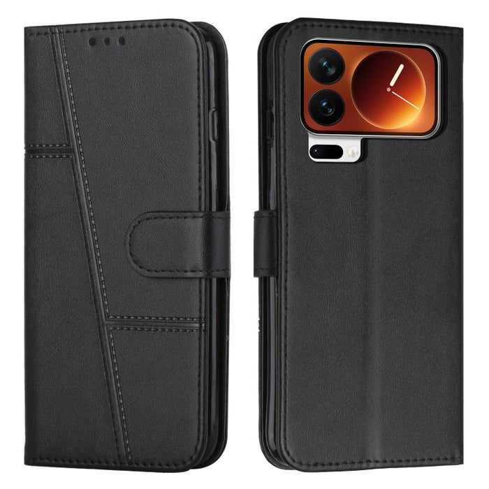 Funda para teléfono de piel con textura de becerro y hebilla cosida, For Xiaomi 17 Ultra, For Xiaomi 17 Pro Max, For Xiaomi 17 Pro, For Xiaomi 17, For Xiaomi Poco M7 4G 169mm, For Xiaomi 15T Pro, For Xiaomi 15T, For Xiaomi Poco F7                      ...
