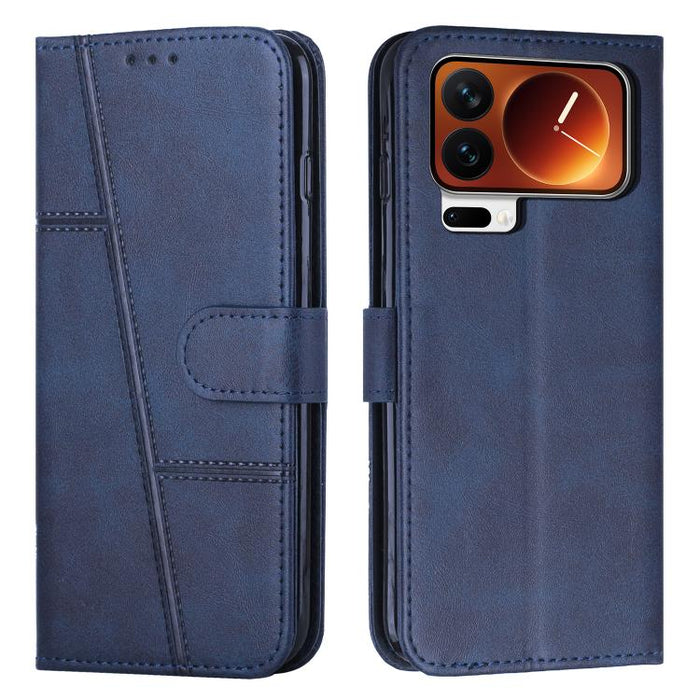 Funda para teléfono de piel con textura de becerro y hebilla cosida, For Xiaomi 17 Ultra, For Xiaomi 17 Pro Max, For Xiaomi 17 Pro, For Xiaomi 17, For Xiaomi Poco M7 4G 169mm, For Xiaomi 15T Pro, For Xiaomi 15T, For Xiaomi Poco F7                      ...