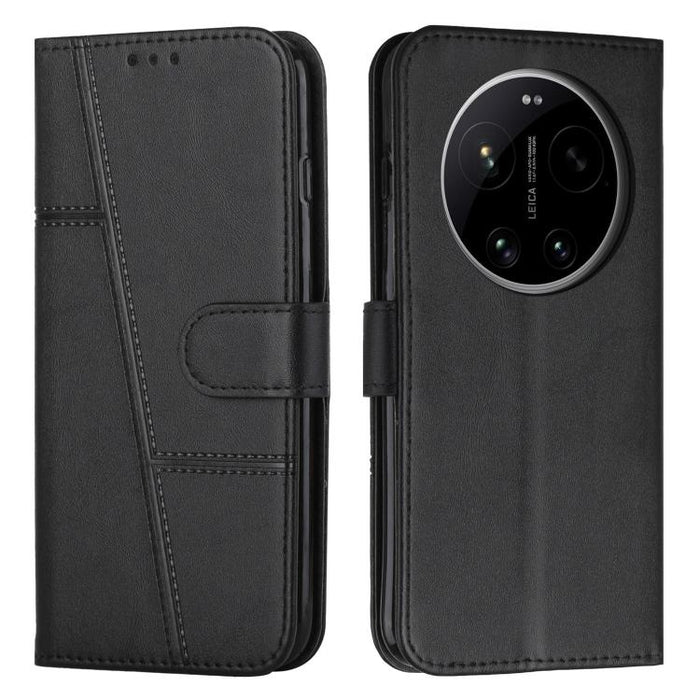 Funda para teléfono de piel con textura de becerro y hebilla cosida, For Xiaomi 17 Ultra, For Xiaomi 17 Pro Max, For Xiaomi 17 Pro, For Xiaomi 17, For Xiaomi Poco M7 4G 169mm, For Xiaomi 15T Pro, For Xiaomi 15T, For Xiaomi Poco F7                      ...