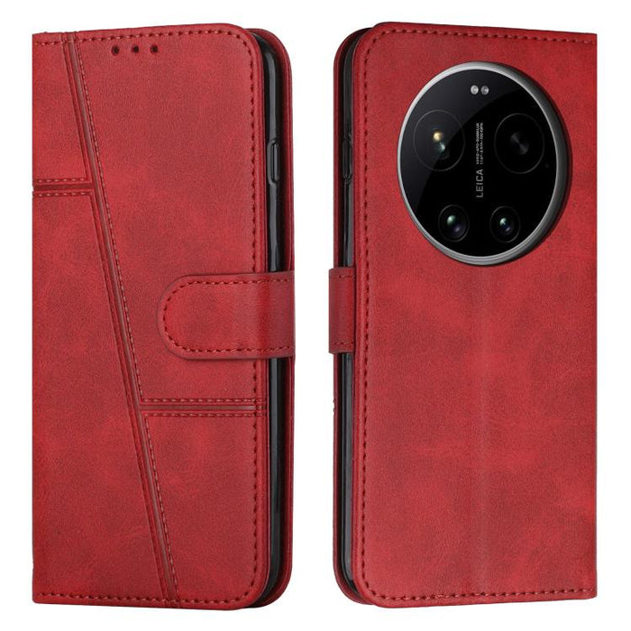 Funda para teléfono de piel con textura de becerro y hebilla cosida, For Xiaomi 17 Ultra, For Xiaomi 17 Pro Max, For Xiaomi 17 Pro, For Xiaomi 17, For Xiaomi Poco M7 4G 169mm, For Xiaomi 15T Pro, For Xiaomi 15T, For Xiaomi Poco F7                      ...