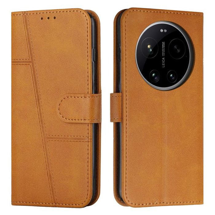 Funda para teléfono de piel con textura de becerro y hebilla cosida, For Xiaomi 17 Ultra, For Xiaomi 17 Pro Max, For Xiaomi 17 Pro, For Xiaomi 17, For Xiaomi Poco M7 4G 169mm, For Xiaomi 15T Pro, For Xiaomi 15T, For Xiaomi Poco F7                      ...