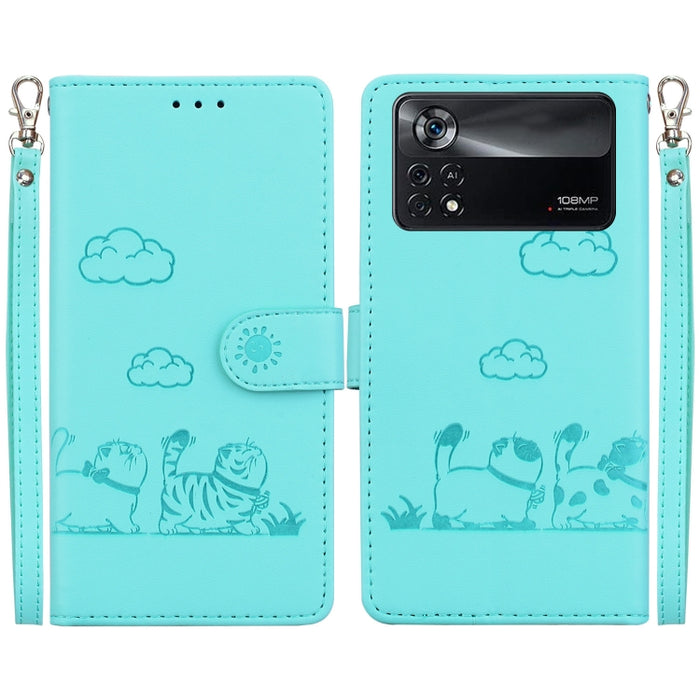 Funda de cuero RFID para teléfono con bonitos gatos, For Xiaomi Poco X6 5G Global, For Xiaomi 13T / 13T Pro, For Xiaomi Poco M6 Pro 5G, For Xiaomi Poco C50, For Xiaomi Poco X5 Pro, For Xiaomi Poco X5, For Xiaomi 13 Lite / Civi 2, For Xiaomi Poco X4 Pro...