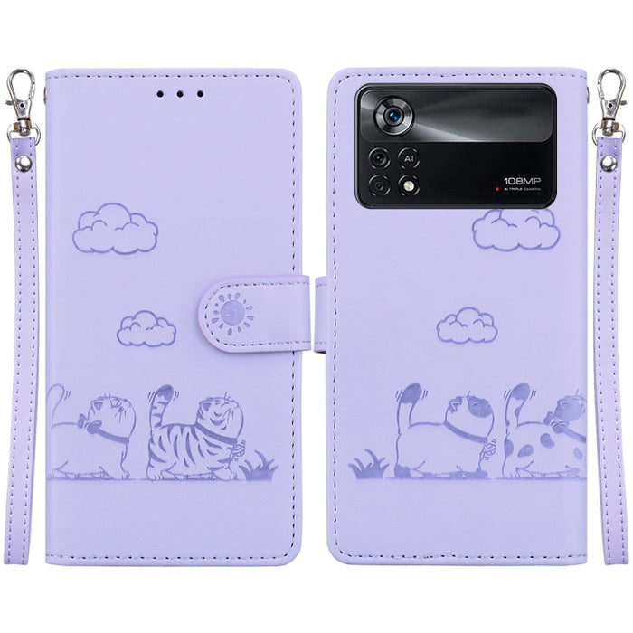 Funda de cuero RFID para teléfono con bonitos gatos, For Xiaomi Poco X6 5G Global, For Xiaomi 13T / 13T Pro, For Xiaomi Poco M6 Pro 5G, For Xiaomi Poco C50, For Xiaomi Poco X5 Pro, For Xiaomi Poco X5, For Xiaomi 13 Lite / Civi 2, For Xiaomi Poco X4 Pro...