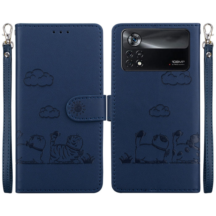 Funda de cuero RFID para teléfono con bonitos gatos, For Xiaomi Poco X6 5G Global, For Xiaomi 13T / 13T Pro, For Xiaomi Poco M6 Pro 5G, For Xiaomi Poco C50, For Xiaomi Poco X5 Pro, For Xiaomi Poco X5, For Xiaomi 13 Lite / Civi 2, For Xiaomi Poco X4 Pro...