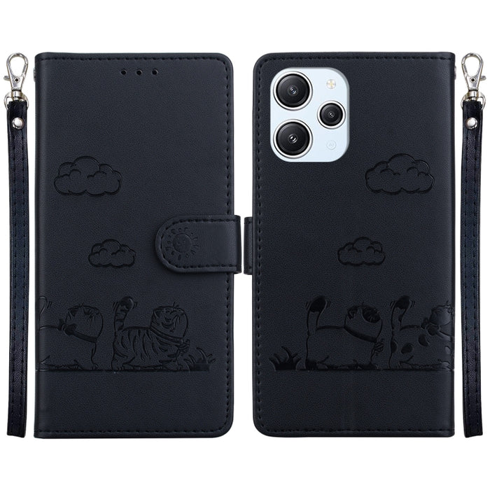 Funda de cuero RFID para teléfono con bonitos gatos, For Xiaomi Poco X6 5G Global, For Xiaomi 13T / 13T Pro, For Xiaomi Poco M6 Pro 5G, For Xiaomi Poco C50, For Xiaomi Poco X5 Pro, For Xiaomi Poco X5, For Xiaomi 13 Lite / Civi 2, For Xiaomi Poco X4 Pro...