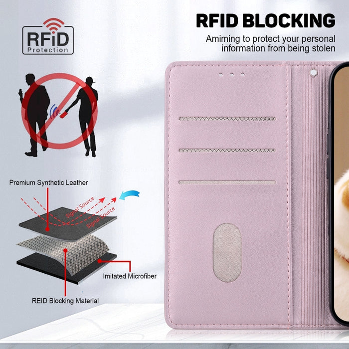 Funda de cuero RFID para teléfono con bonitos gatos, For Xiaomi Poco X6 5G Global, For Xiaomi 13T / 13T Pro, For Xiaomi Poco M6 Pro 5G, For Xiaomi Poco C50, For Xiaomi Poco X5 Pro, For Xiaomi Poco X5, For Xiaomi 13 Lite / Civi 2, For Xiaomi Poco X4 Pro...
