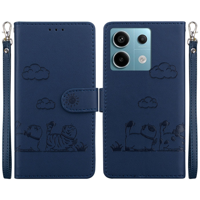 Funda de cuero RFID para teléfono con bonitos gatos, For Xiaomi Poco X6 5G Global, For Xiaomi 13T / 13T Pro, For Xiaomi Poco M6 Pro 5G, For Xiaomi Poco C50, For Xiaomi Poco X5 Pro, For Xiaomi Poco X5, For Xiaomi 13 Lite / Civi 2, For Xiaomi Poco X4 Pro...