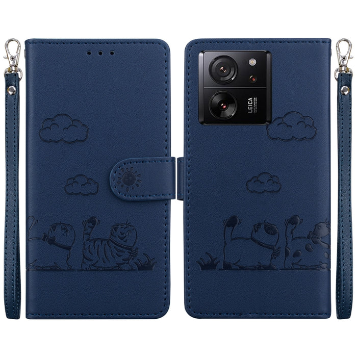 Funda de cuero RFID para teléfono con bonitos gatos, For Xiaomi Poco X6 5G Global, For Xiaomi 13T / 13T Pro, For Xiaomi Poco M6 Pro 5G, For Xiaomi Poco C50, For Xiaomi Poco X5 Pro, For Xiaomi Poco X5, For Xiaomi 13 Lite / Civi 2, For Xiaomi Poco X4 Pro...