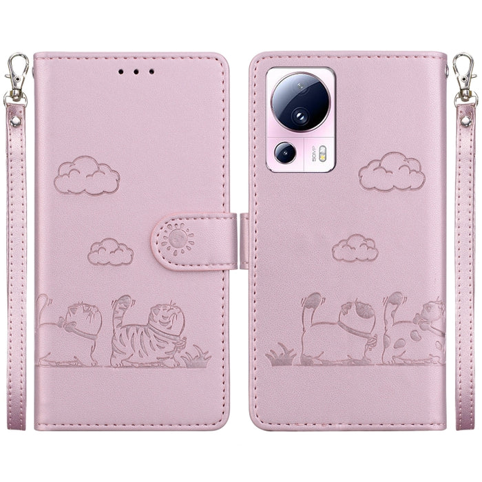 Funda de cuero RFID para teléfono con bonitos gatos, For Xiaomi Poco X6 5G Global, For Xiaomi 13T / 13T Pro, For Xiaomi Poco M6 Pro 5G, For Xiaomi Poco C50, For Xiaomi Poco X5 Pro, For Xiaomi Poco X5, For Xiaomi 13 Lite / Civi 2, For Xiaomi Poco X4 Pro...