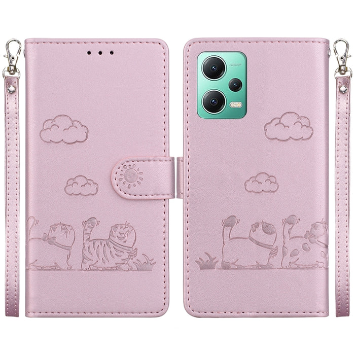Funda de cuero RFID para teléfono con bonitos gatos, For Xiaomi Poco X6 5G Global, For Xiaomi 13T / 13T Pro, For Xiaomi Poco M6 Pro 5G, For Xiaomi Poco C50, For Xiaomi Poco X5 Pro, For Xiaomi Poco X5, For Xiaomi 13 Lite / Civi 2, For Xiaomi Poco X4 Pro...