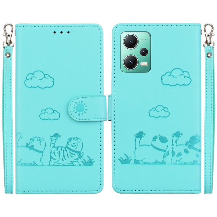 Funda de cuero RFID para teléfono con bonitos gatos, For Xiaomi Poco X6 5G Global, For Xiaomi 13T / 13T Pro, For Xiaomi Poco M6 Pro 5G, For Xiaomi Poco C50, For Xiaomi Poco X5 Pro, For Xiaomi Poco X5, For Xiaomi 13 Lite / Civi 2, For Xiaomi Poco X4 Pro...
