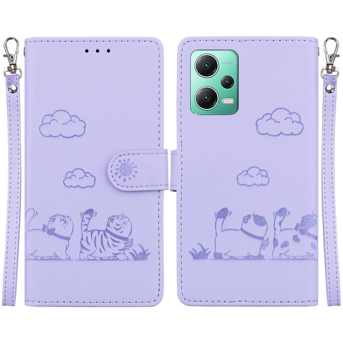 Funda de cuero RFID para teléfono con bonitos gatos, For Xiaomi Poco X6 5G Global, For Xiaomi 13T / 13T Pro, For Xiaomi Poco M6 Pro 5G, For Xiaomi Poco C50, For Xiaomi Poco X5 Pro, For Xiaomi Poco X5, For Xiaomi 13 Lite / Civi 2, For Xiaomi Poco X4 Pro...