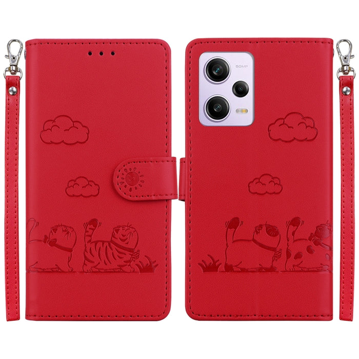 Funda de cuero RFID para teléfono con bonitos gatos, For Xiaomi Poco X6 5G Global, For Xiaomi 13T / 13T Pro, For Xiaomi Poco M6 Pro 5G, For Xiaomi Poco C50, For Xiaomi Poco X5 Pro, For Xiaomi Poco X5, For Xiaomi 13 Lite / Civi 2, For Xiaomi Poco X4 Pro...