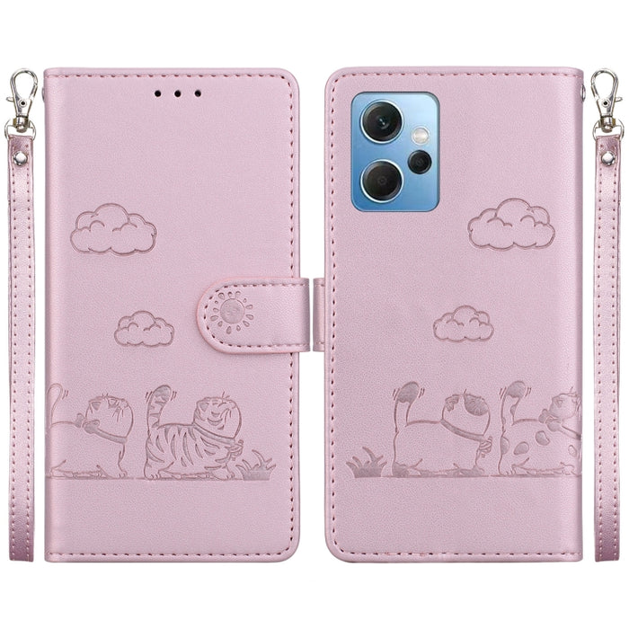 Funda de cuero RFID para teléfono con bonitos gatos, For Redmi Note 13 Pro+ 5G, For Redmi K60 Ultra, For Redmi 12 4G / 5G, For Redmi Note 12S, For Redmi A1+ 4G Global, For Redmi Note 12 Pro 4G, For Redmi Note 12 4G Global, For Redmi A1 / A2            ...