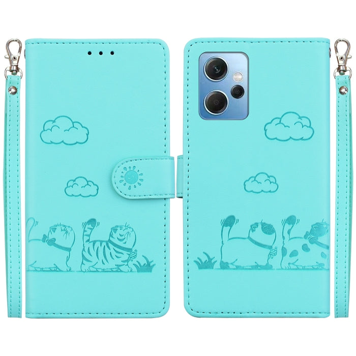 Funda de cuero RFID para teléfono con bonitos gatos, For Redmi Note 13 Pro+ 5G, For Redmi K60 Ultra, For Redmi 12 4G / 5G, For Redmi Note 12S, For Redmi A1+ 4G Global, For Redmi Note 12 Pro 4G, For Redmi Note 12 4G Global, For Redmi A1 / A2            ...