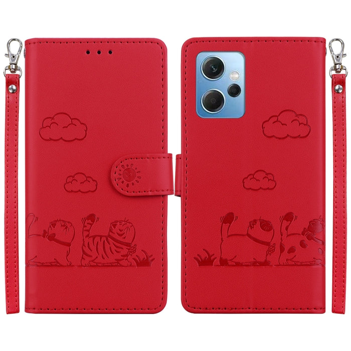Funda de cuero RFID para teléfono con bonitos gatos, For Redmi Note 13 Pro+ 5G, For Redmi K60 Ultra, For Redmi 12 4G / 5G, For Redmi Note 12S, For Redmi A1+ 4G Global, For Redmi Note 12 Pro 4G, For Redmi Note 12 4G Global, For Redmi A1 / A2            ...