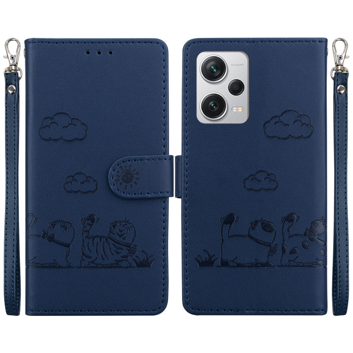 Funda de cuero RFID para teléfono con bonitos gatos, For Redmi Note 13 Pro+ 5G, For Redmi K60 Ultra, For Redmi 12 4G / 5G, For Redmi Note 12S, For Redmi A1+ 4G Global, For Redmi Note 12 Pro 4G, For Redmi Note 12 4G Global, For Redmi A1 / A2            ...