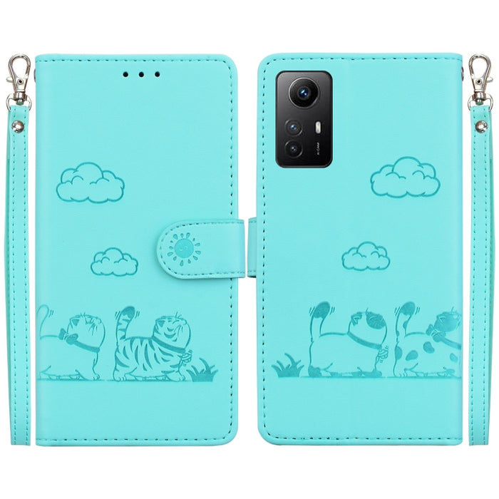 Funda de cuero RFID para teléfono con bonitos gatos, For Redmi Note 13 Pro+ 5G, For Redmi K60 Ultra, For Redmi 12 4G / 5G, For Redmi Note 12S, For Redmi A1+ 4G Global, For Redmi Note 12 Pro 4G, For Redmi Note 12 4G Global, For Redmi A1 / A2            ...