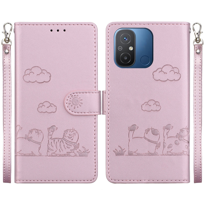 Funda de cuero RFID para teléfono con bonitos gatos, For Redmi Note 13 Pro+ 5G, For Redmi K60 Ultra, For Redmi 12 4G / 5G, For Redmi Note 12S, For Redmi A1+ 4G Global, For Redmi Note 12 Pro 4G, For Redmi Note 12 4G Global, For Redmi A1 / A2            ...