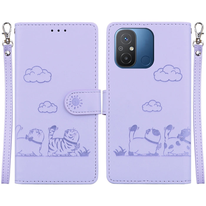 Funda de cuero RFID para teléfono con bonitos gatos, For Redmi Note 13 Pro+ 5G, For Redmi K60 Ultra, For Redmi 12 4G / 5G, For Redmi Note 12S, For Redmi A1+ 4G Global, For Redmi Note 12 Pro 4G, For Redmi Note 12 4G Global, For Redmi A1 / A2            ...
