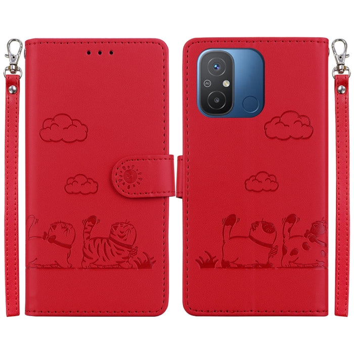 Funda de cuero RFID para teléfono con bonitos gatos, For Redmi Note 13 Pro+ 5G, For Redmi K60 Ultra, For Redmi 12 4G / 5G, For Redmi Note 12S, For Redmi A1+ 4G Global, For Redmi Note 12 Pro 4G, For Redmi Note 12 4G Global, For Redmi A1 / A2            ...