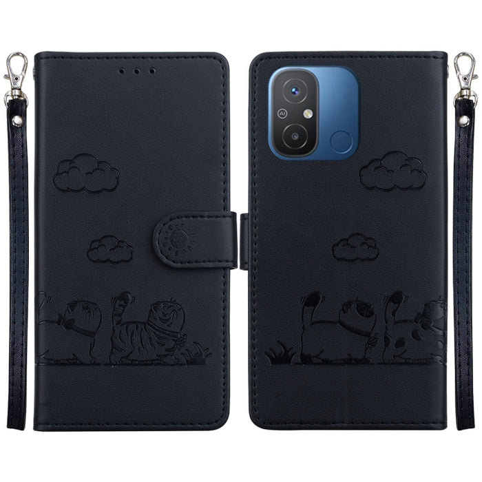 Funda de cuero RFID para teléfono con bonitos gatos, For Redmi Note 13 Pro+ 5G, For Redmi K60 Ultra, For Redmi 12 4G / 5G, For Redmi Note 12S, For Redmi A1+ 4G Global, For Redmi Note 12 Pro 4G, For Redmi Note 12 4G Global, For Redmi A1 / A2            ...