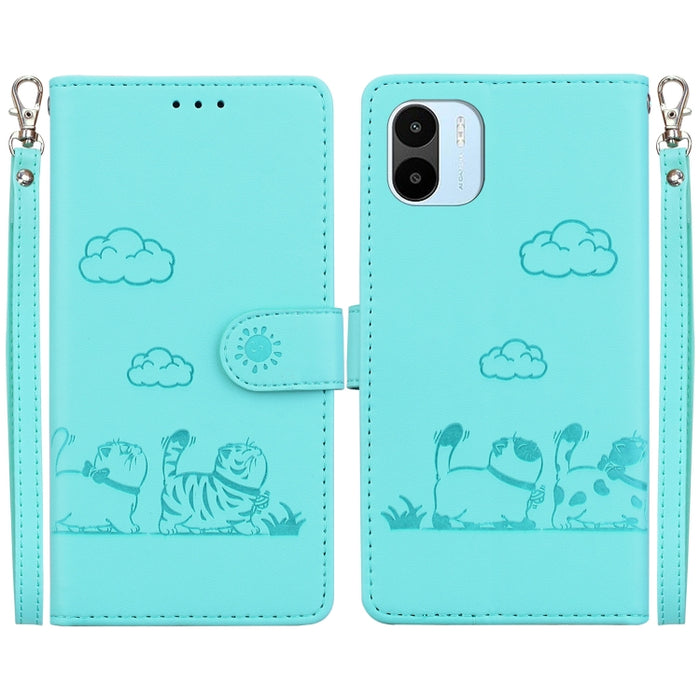 Funda de cuero RFID para teléfono con bonitos gatos, For Redmi Note 13 Pro+ 5G, For Redmi K60 Ultra, For Redmi 12 4G / 5G, For Redmi Note 12S, For Redmi A1+ 4G Global, For Redmi Note 12 Pro 4G, For Redmi Note 12 4G Global, For Redmi A1 / A2            ...
