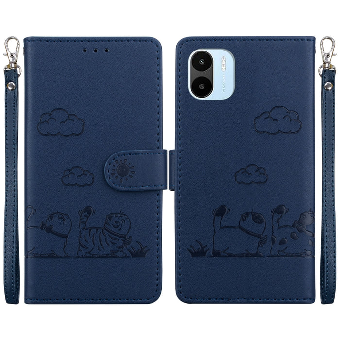 Funda de cuero RFID para teléfono con bonitos gatos, For Redmi Note 13 Pro+ 5G, For Redmi K60 Ultra, For Redmi 12 4G / 5G, For Redmi Note 12S, For Redmi A1+ 4G Global, For Redmi Note 12 Pro 4G, For Redmi Note 12 4G Global, For Redmi A1 / A2            ...