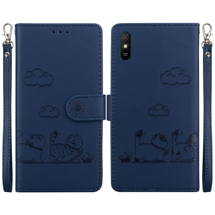 Funda de cuero RFID para teléfono con bonitos gatos, For Redmi 9A / 9i Sport, For Redmi 9 / 9 Prime, For Redmi Note 9 / 10X 4G