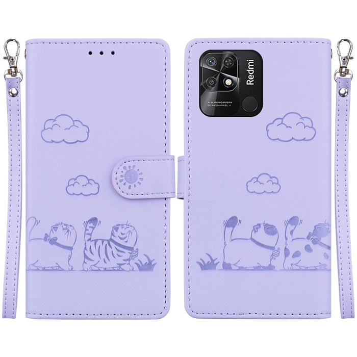 Funda de cuero RFID para teléfono con bonitos gatos, For Redmi Note 13 Pro+ 5G, For Redmi K60 Ultra, For Redmi 12 4G / 5G, For Redmi Note 12S, For Redmi A1+ 4G Global, For Redmi Note 12 Pro 4G, For Redmi Note 12 4G Global, For Redmi A1 / A2            ...