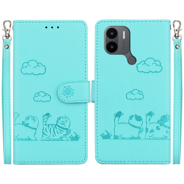 Funda de cuero RFID para teléfono con bonitos gatos, For Redmi Note 13 Pro+ 5G, For Redmi K60 Ultra, For Redmi 12 4G / 5G, For Redmi Note 12S, For Redmi A1+ 4G Global, For Redmi Note 12 Pro 4G, For Redmi Note 12 4G Global, For Redmi A1 / A2            ...