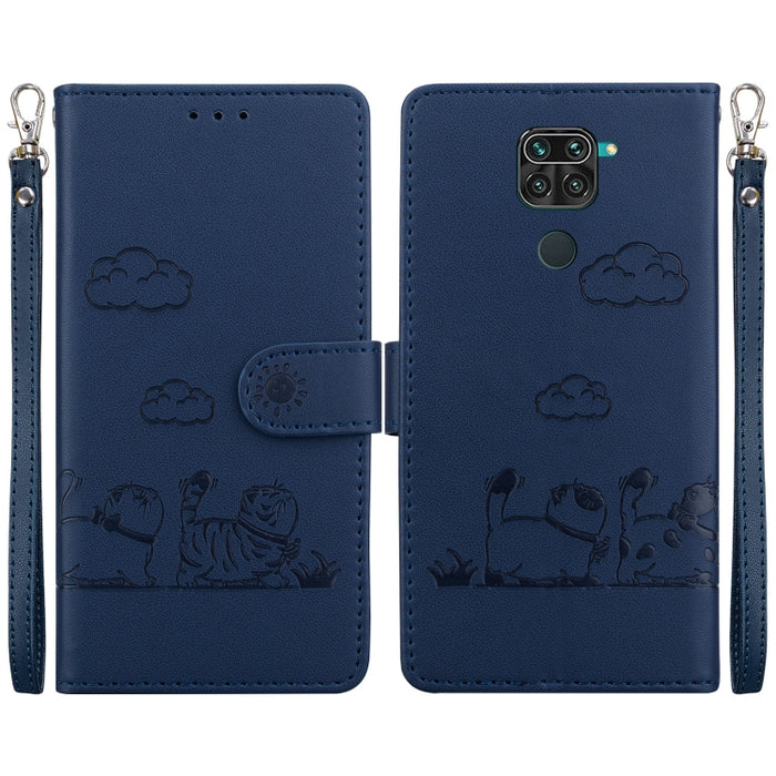 Funda de cuero RFID para teléfono con bonitos gatos, For Redmi 9A / 9i Sport, For Redmi 9 / 9 Prime, For Redmi Note 9 / 10X 4G